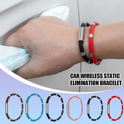 Car Anti-Static Wristband Eliminate Human Body Static Electricity Stylish Couples Magnetic Sports Wristband Car Accessories