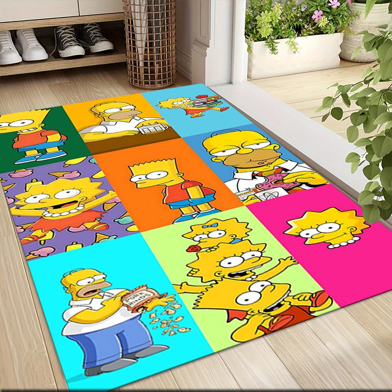 Simpsons Family Portraits Carpet Rug Soft Washable Antislip Home Living Room Sofa Mats Personalized Christmas Rug
