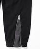 MASSNOUN Grating Emblem Back Slit Zipper Training Pants Mfttp005-Bk