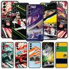 Ayrton Senna F1 Phone Case For Samsung Galaxy S25 S24 S23 FE S22 Ultra S20 S21 5G S10 Plus S10E Soft Black Cover