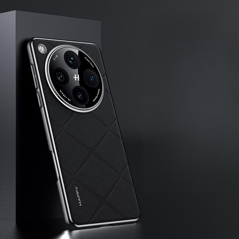 Applicable To OPPOFindX8 Mobile Phone Case Full-inclusive Lens X8 Anti-fall Business Simple Men and Women X7 Hard Leather Case