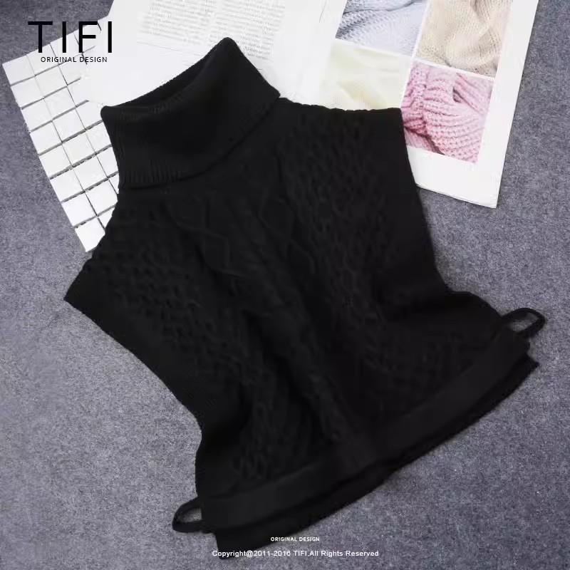 Winter Turtleneck False Collar Stand Woman Black Fake Collar Women Removable Sweater Shirt Ladies Detachable Collar Kraagje