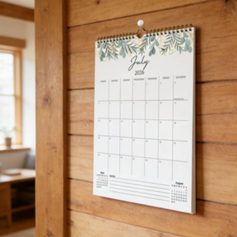 Creative 18 Months Planning Wall Calendar For Office Home Indoor Decoration