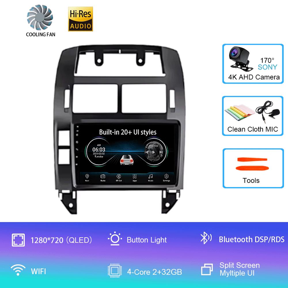 

Для Volkswagen VW Polo MK4 6Q 9N 9N3 2004-2009 Автомобильный радиоприемник Android 14 Авто Мультимедиа Видеоплеер GPS Carplay QLED Экран Стерео CHINA