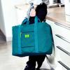 Portable Large-Capacity Travel Trolley Bag with Organizer Sleeve