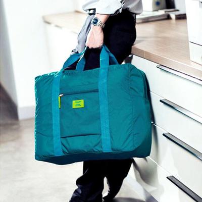 Portable Large-Capacity Travel Trolley Bag with Organizer Sleeve