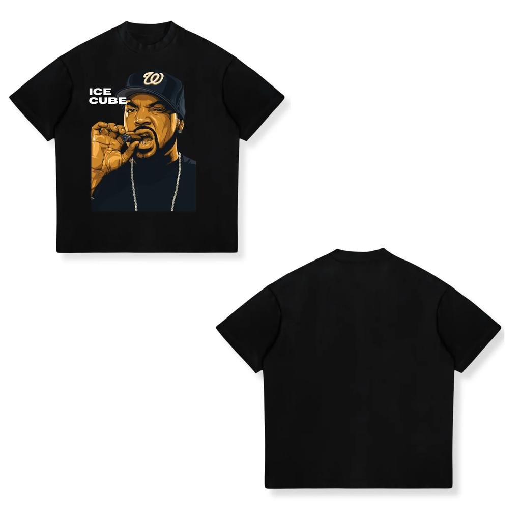 T-shirt Tendance Design Drôle Raider de Glaçons Été Coton Col Rond Manches Courtes Unisexe Nouveau T-shirt Coton Unisexe Hip Hop