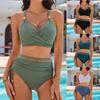 European & American Mesh Splice Bikini - Women's Sexy Slimming Two-Piece Swimsuit