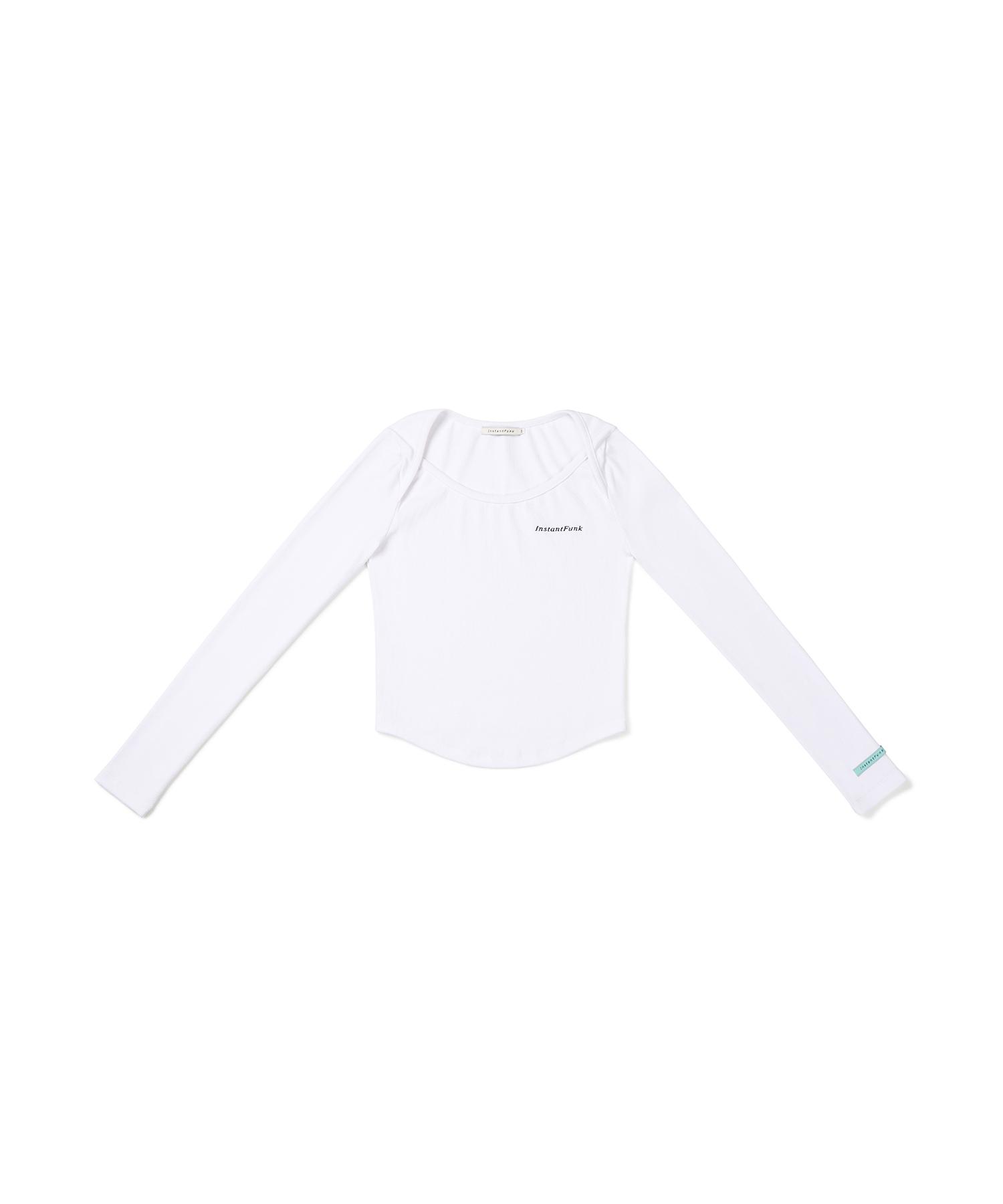 Instant Punk Logo Boat Neck T-Shirt - White White/Free