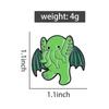 Cthulhu Monster Enamel Pins Cartoon Chubby Animal Brooches Lapel Badges Funny Cutie Jewelry Gift for Kids Friends