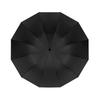 Large manual folding umbrella, men's enlarged thickened reinforced boys and women double weather and rain umbrella, wind resistance