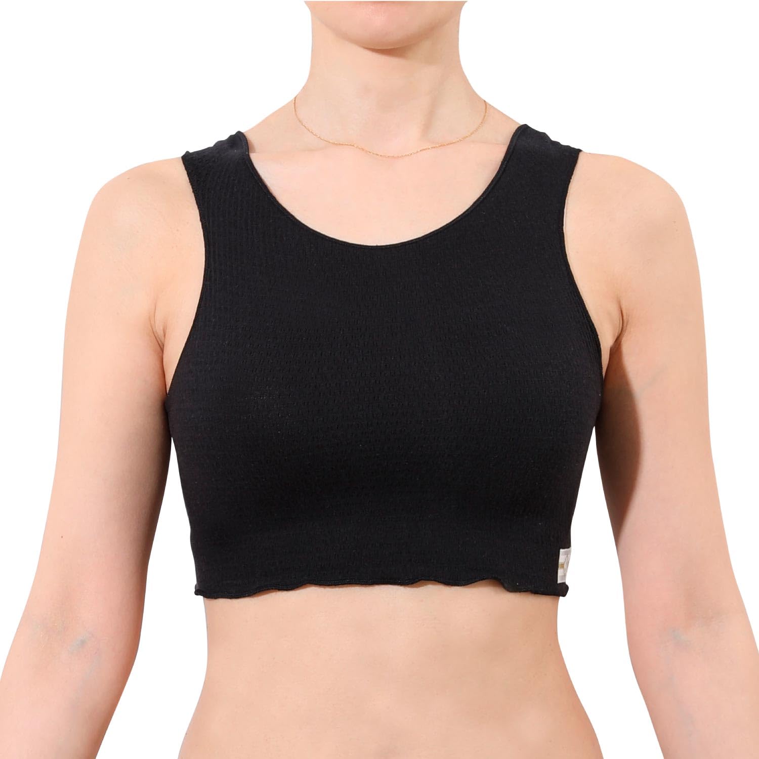 

Half Tank Top Silk in Ink [Juranje] [Sweat-Absorbing Innerwear] 100% [Made Japan] (JP, Alphabet, S, L, Black)