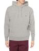 Champion Casual Hooded Sweatshirt with Relaxed Oxford Size M Men's One-Point Logo, Fit, Gray, (C3-V102)