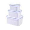 Wutuo Transparent Rectangular Food Storage Containers, 6-Piece Set