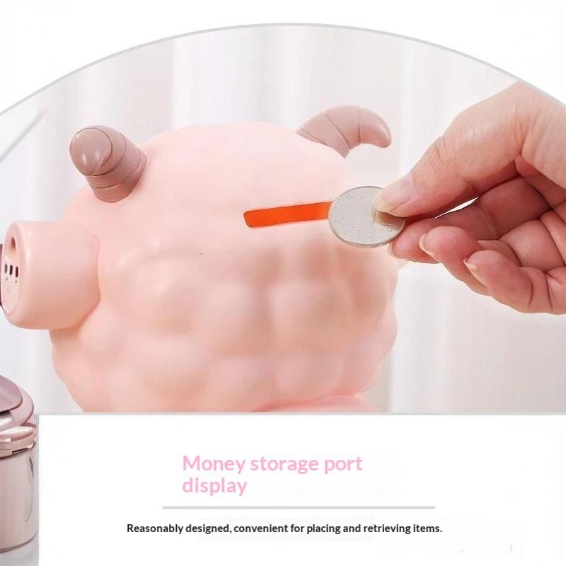 Creative Lamb Shaped Coin Bank Anti Fall Large Capacity Money Saving Box for Kids Children Birthday Gifts Bedroom Decoration