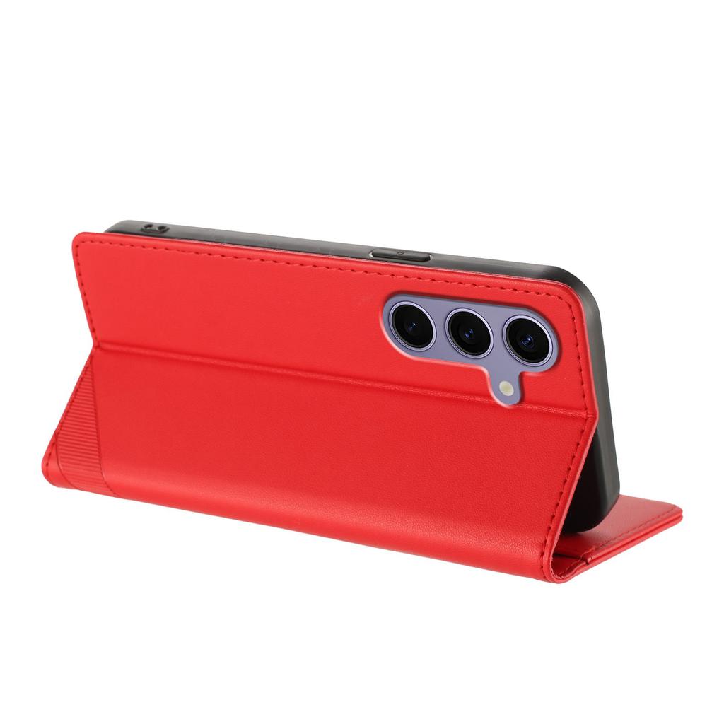 Für Samsung Galaxy S24 FE Handyhüllen Punk-Stil Geprägtes Wallet Ständer Lederhülle