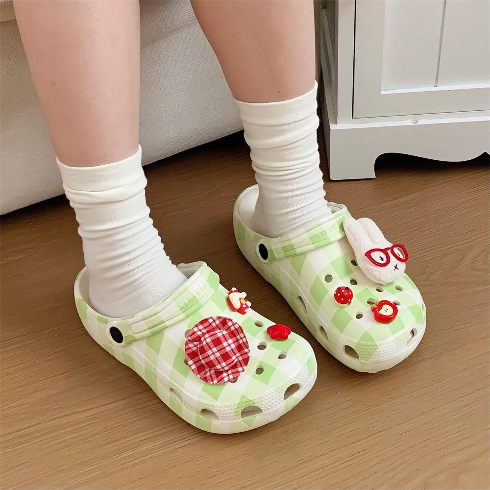 Fashion Slippers Casual Summer Women's Shoes Cover Toe Platform Shale Female Beach Slides Luxury Flat Sabot Fashion House Slippers Platf