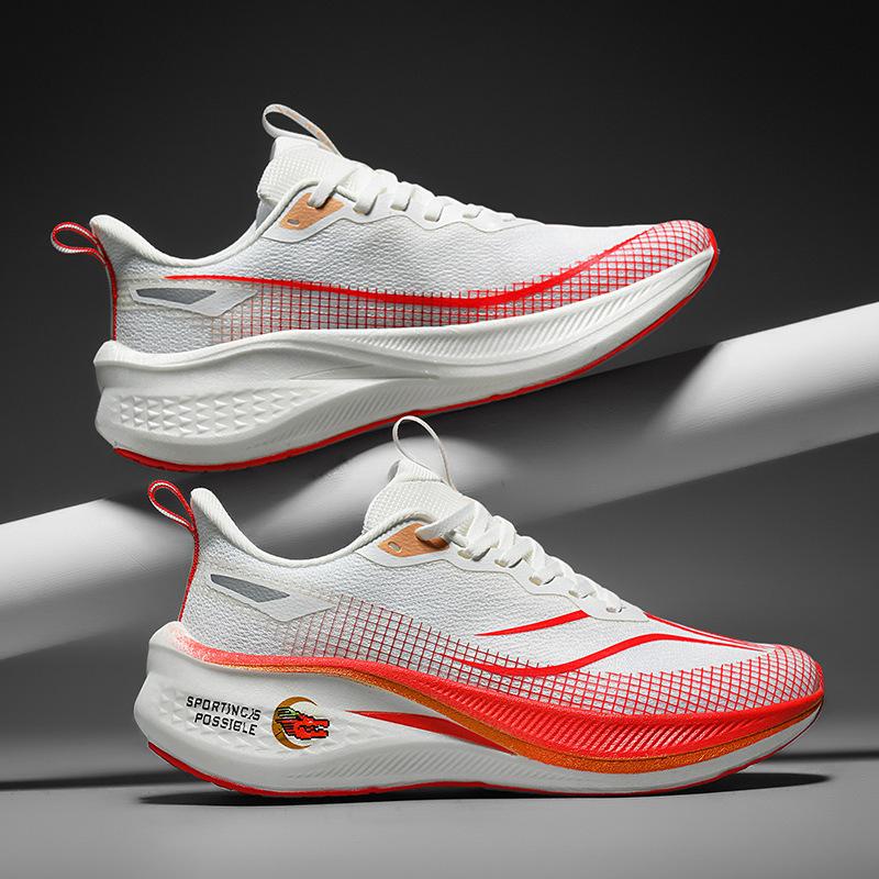 Red Rabbit Pro Carbon Board Racing Running Shoes Mesh Breathable Casual Shoes Dragon Year Sneakers Pro Running Shoes