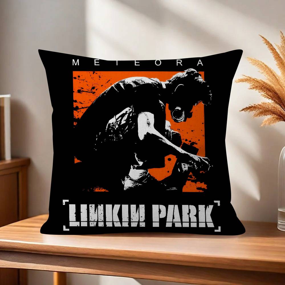 Band L-Linkin From logo P-Park   Personalized Pillow Dust Cover Bedroom Kids Party Decoration Pillowcase Birthday Children Gift
