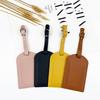 PU Leather Boarding Pass Cover with Pocket, Metal Buckle, Gift Interior, Signature Paper, and Luggage Tag.