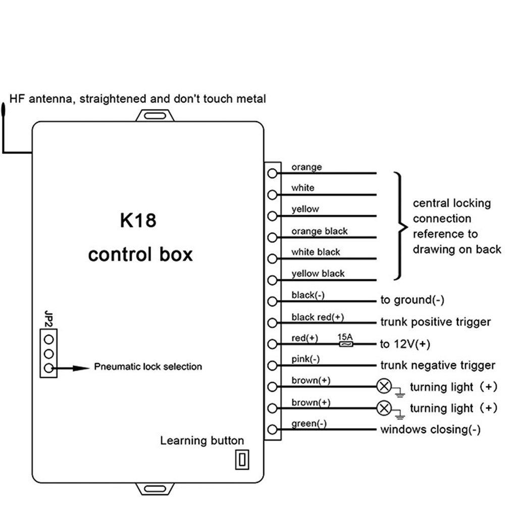 Universal Car Door Lock Remote Central Kit Auto Keyless Entry System Start Stop LED Keychain Door Lock Wholesale Dropshipping
