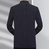 2025 Autumn/Winter Men's Wool Coat for Middle-Aged and Elderly – Business Casual Dad Style, High-Quality Outerwear.