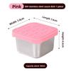 Stainless Steel Food Storage Container With Silicone Lid For Home Use And Portable Meal Prep