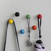 Colorful Ceramic Powerful Magnetic Hook Entrance Door Decoration Refrigerator Magnetic Sticker Non-perforated Spherical Decor