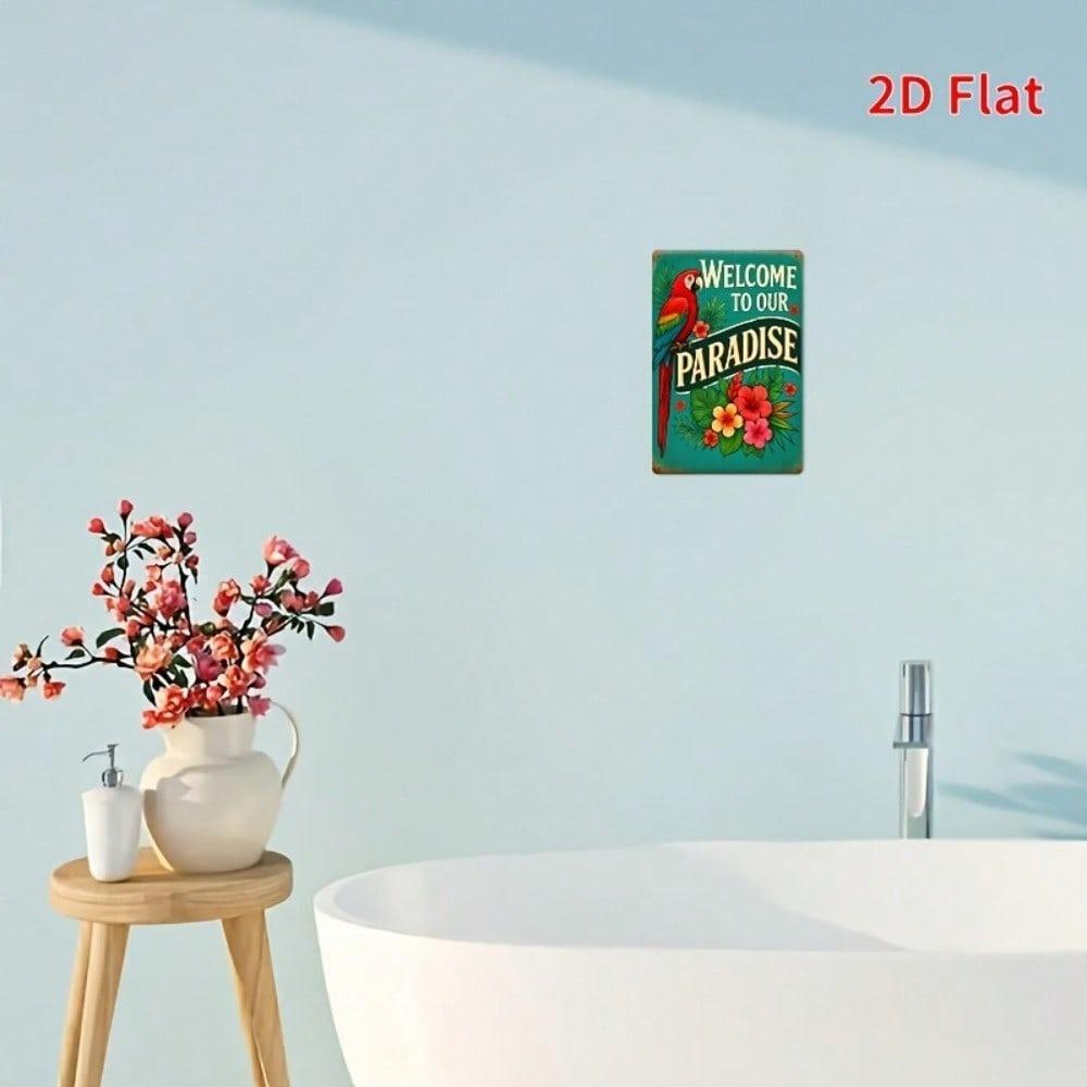 Retro Style Metal Sign for Home Decor