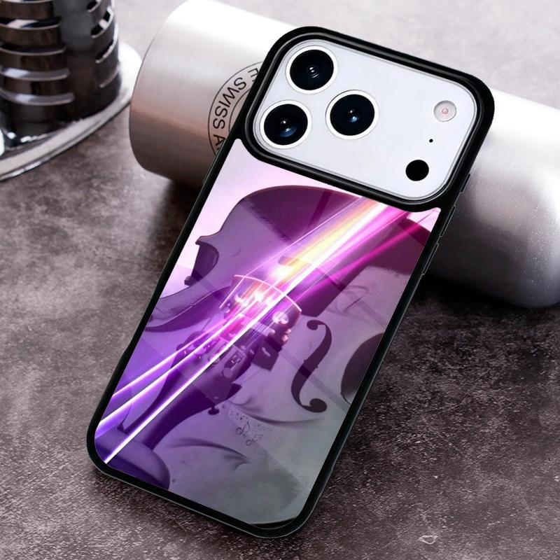 Musical Cello Violin Phone Case for iPhone 17 16 15 Pro Max Air 14 13 12 11 Plus Shockproof Capa Cover