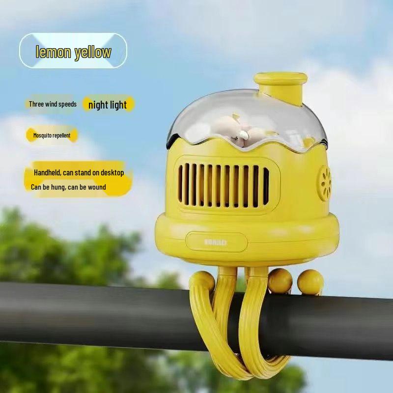 2025 Silent Clip-on Stroller Fan & Desk Lamp with Night Light Default