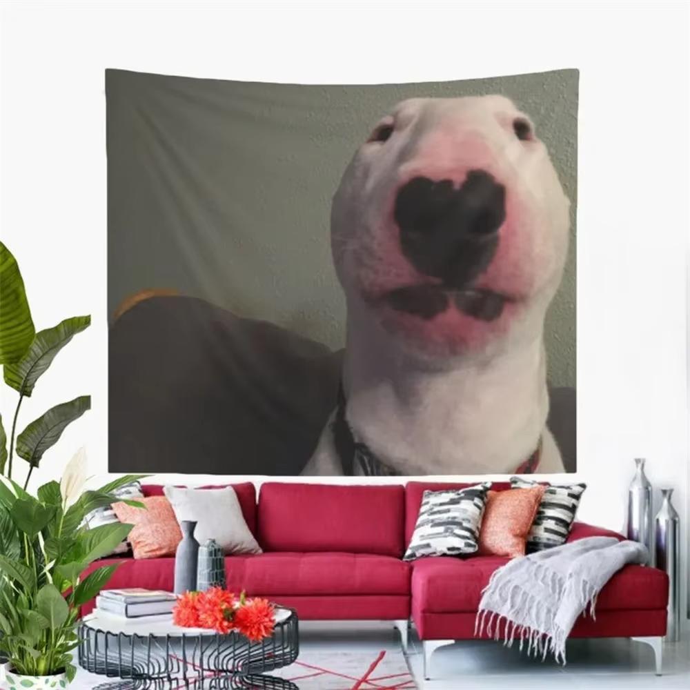 Wall Hanging Tapestry for Room Decor Aesthetic Outdoor Flag Blanket Yoga Funny Peter Dog Meme
