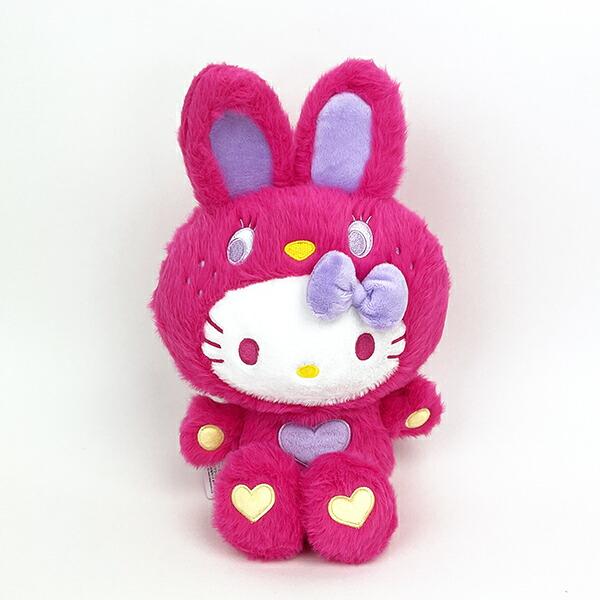 Sanrio Hello Kitty Plush Colorful Bunny S Magenta Mascot Interior