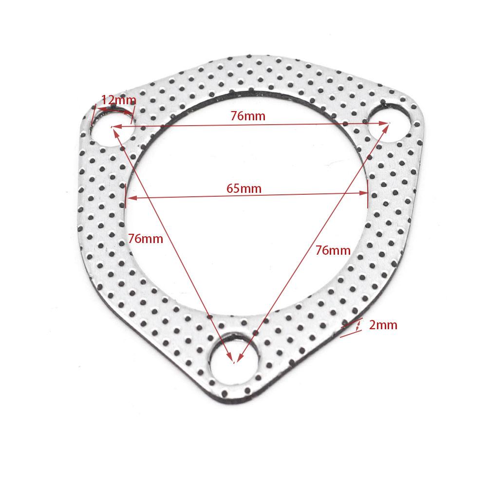 10pcs/lot 2.5inch exhaust flange gasket Pipe Gasket To Muffler Gasket Exhaust Gasket 63mm