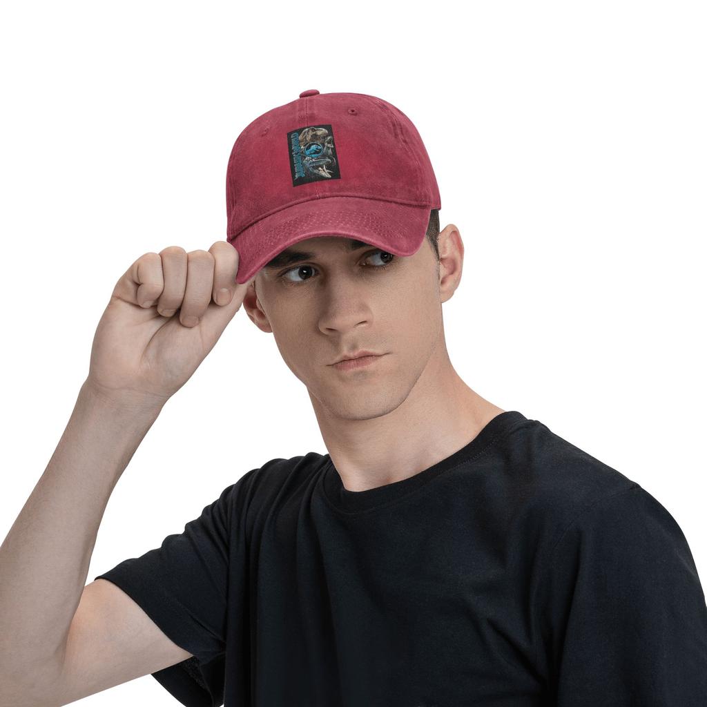 New Jurassic World Dinosaur Washed Denim Baseball Caps Snapback Baseball Hats Breathable Casquette Outdoor for Men's And Women