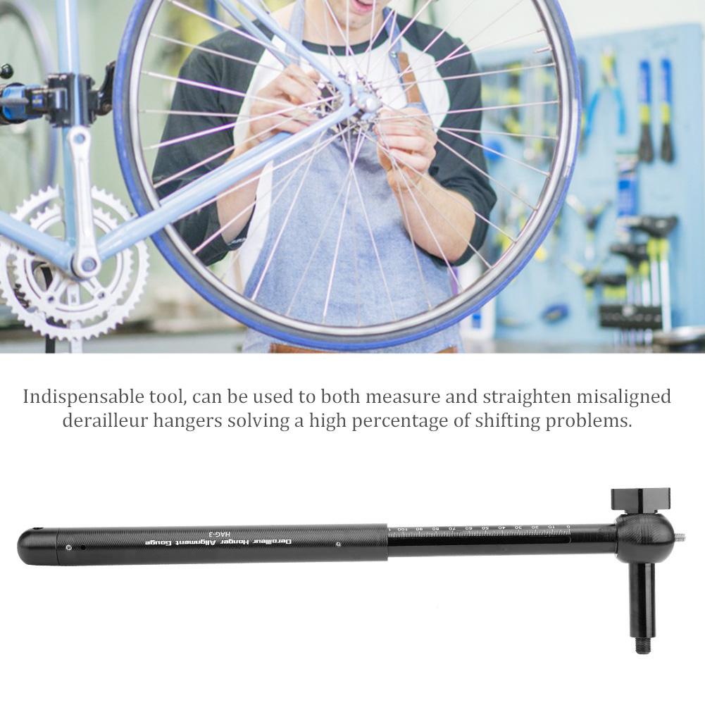 Fahrrad Schaltaugenrichtwerkzeug Schaltaugenausrichtungsmessgerät für Mountainbike schwarz