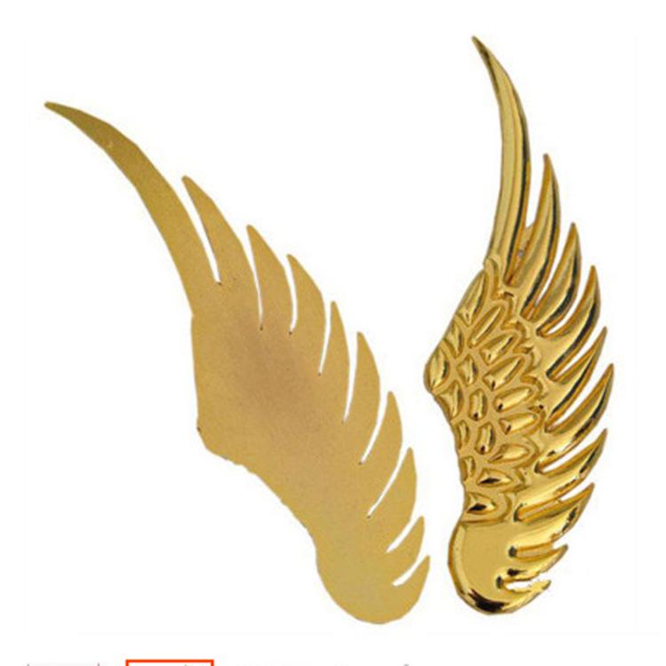 Angel Wings Car Emblem: 3D Metal Decorative Rear Sticker