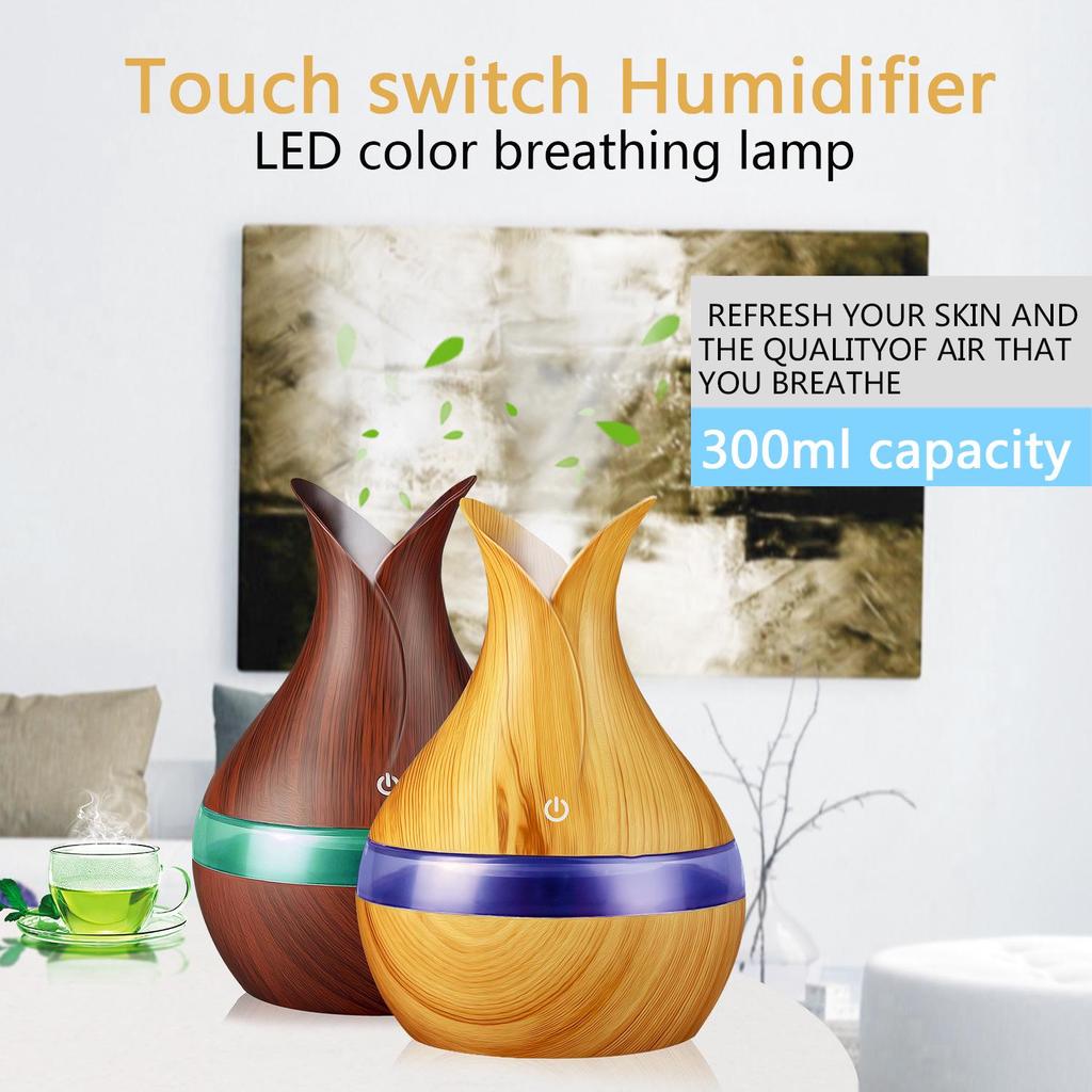 USB Air Purifier & Aromatherapy Humidifier - 300ml Capacity