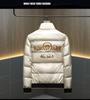 2025 European Winter Embroidered Stand Collar Men's Down Jacket: Casual Fashion for Youth