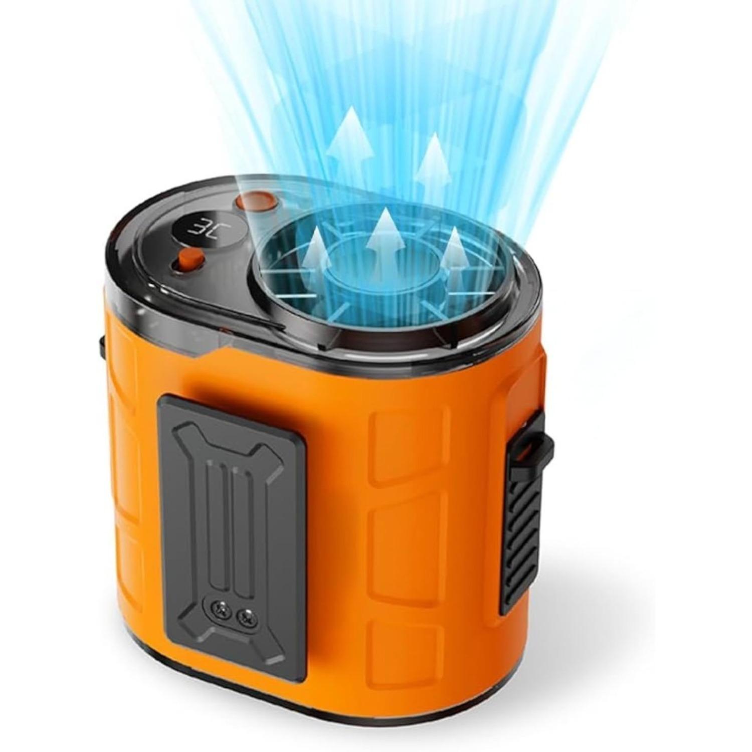 

Portable waist fanpersonal rechargeable, large capacity fan 10000mAh 26H, suitable for shirt cooling in construction sites, agriculture, and fisheries чёрный