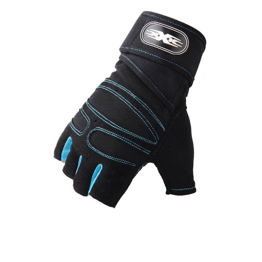 Fitness Gloves Men's and Women's Breathable Extended Wrist Guards Weightlifting Fitness Special Outdoor Sports Half-finger Cycling Gloves