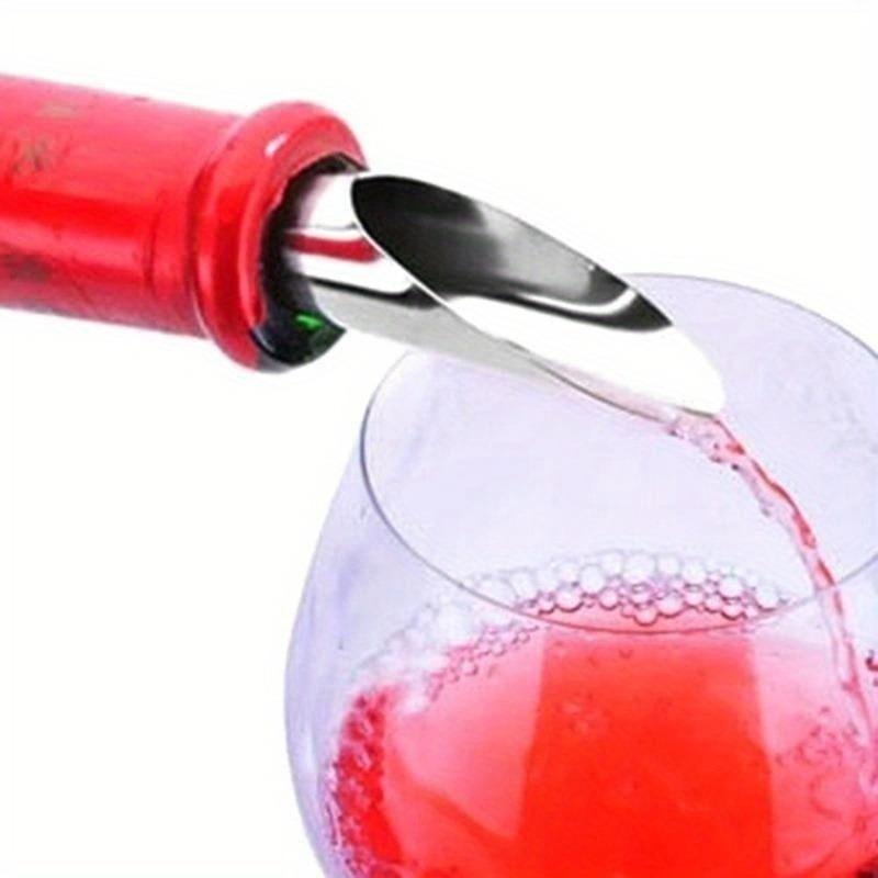 1 PC Stainless Steel Pourer Decanter Wine Aerator Pour Spout Bottle Stopper Wine Aerator Pourer Pouring Tool