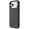 Etui Mercedes Leder Großer Lorbeerblatt Magsafe Für Iphone 17 Pro Max Anthrazit