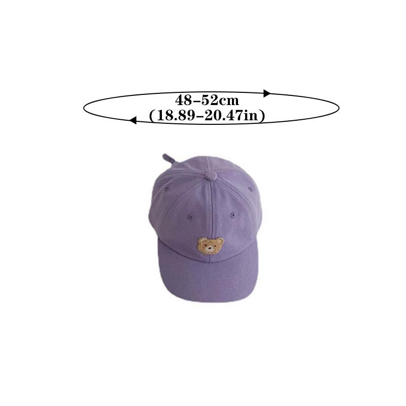 Cute Bear Baby Baseball Cap Spring Autumn Baby Boy Girl Adjustable Visor Hat Outdoor Toddler Kids Sun Caps Baby Accessories