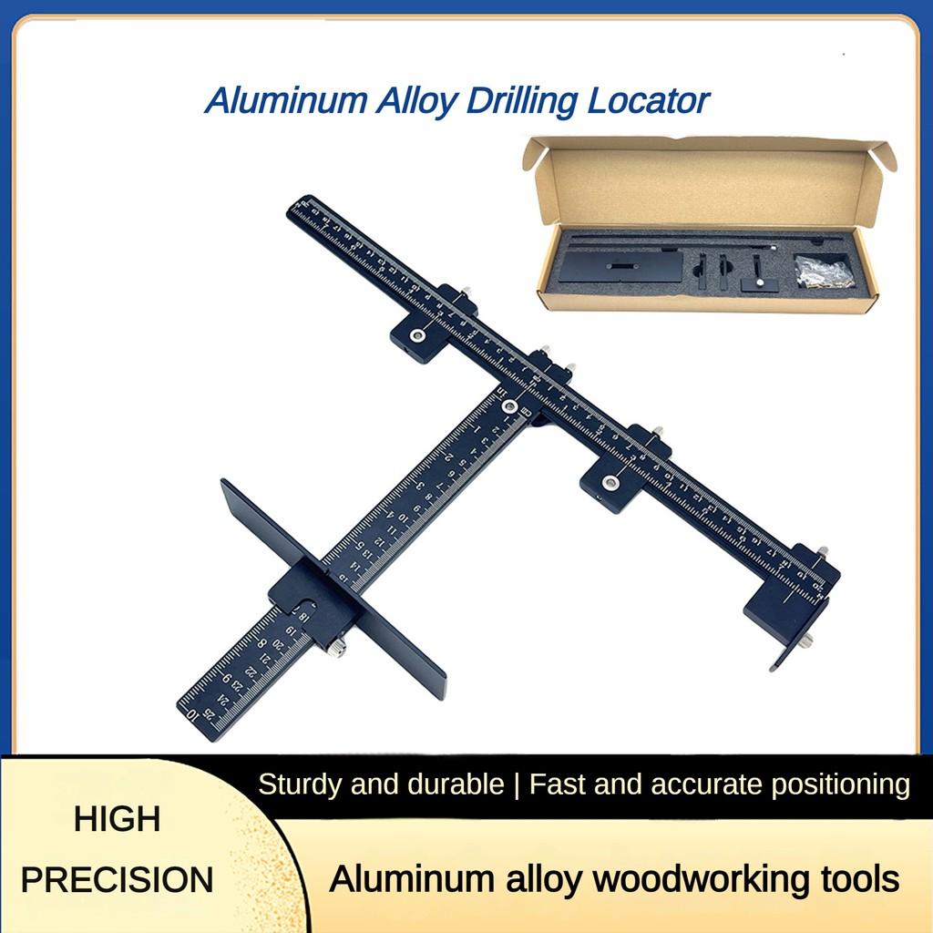 Cabinet Hardware Jig Aluminum Alloy Handle Drilling Locator Household Door Handle Installation Drilling Auxiliary Tool