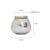 European Vintage Cat Pattern Ceramic Jar Mini Portable Tea Jar Sealed Storage Box Porcelain Crafts Food Storage Tank Home Decor