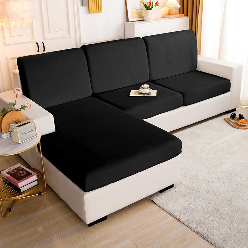 

Эластичный чехол для диванной подушки — универсальная ткань для всех сезонов Single (Length 50-65cm Width 40-65cm) чёрный