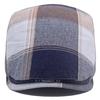 Spring Autumn Thin Beret Men's Cotton Plaid Forward Cap Outdoor Sun Hat Newsboy Cap Male Gatsby Painters Hats
