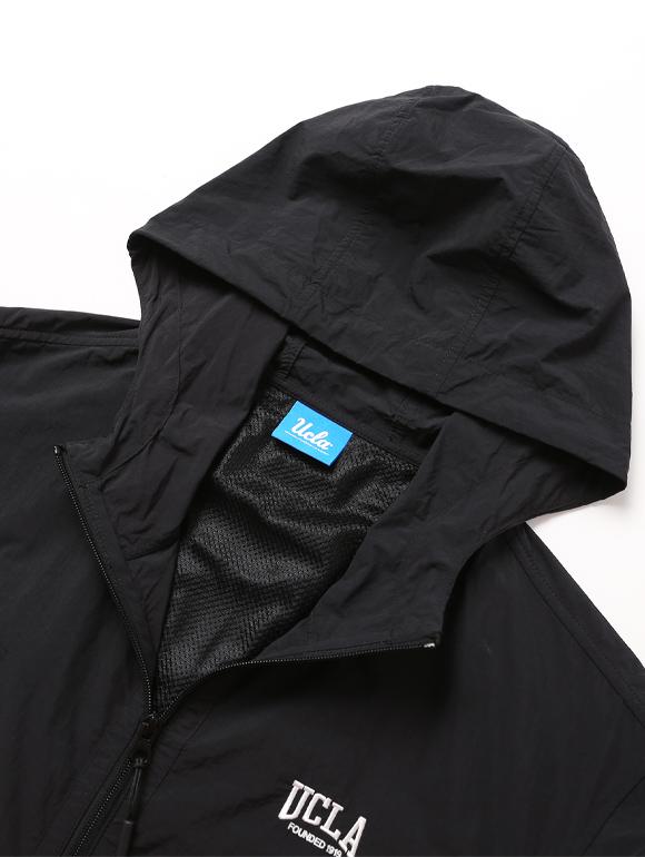 Ucla Unisex Lightweight Zip-Up Windbreaker [Black] (Ua3Uj99_39)