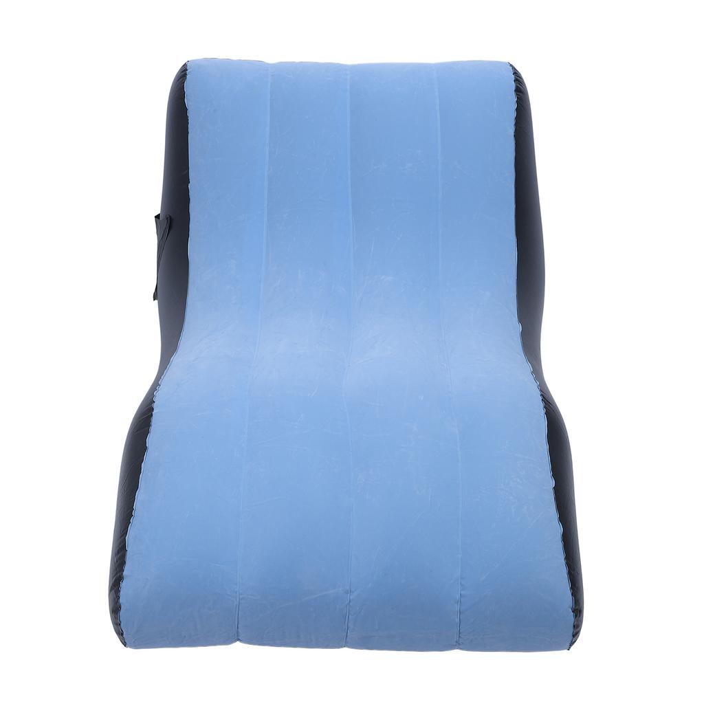 Inflatable Sofa Chair PVC Flocked Inflatable Chair Blow Up Couch for Living Rooms Camping Trips Travel